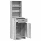 vidaXL Highboard Graues Sonoma 40 x 40,5 x 135 cm Holzwerkstoff