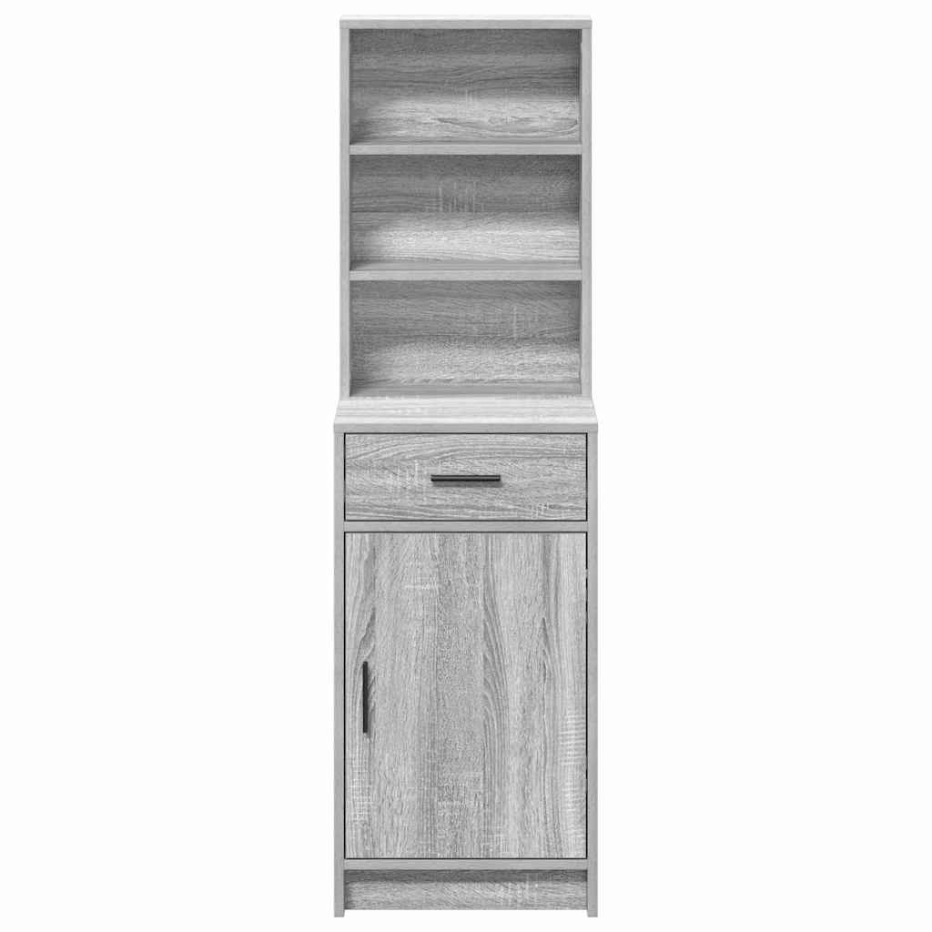 vidaXL Highboard Graues Sonoma 40 x 40,5 x 135 cm Holzwerkstoff