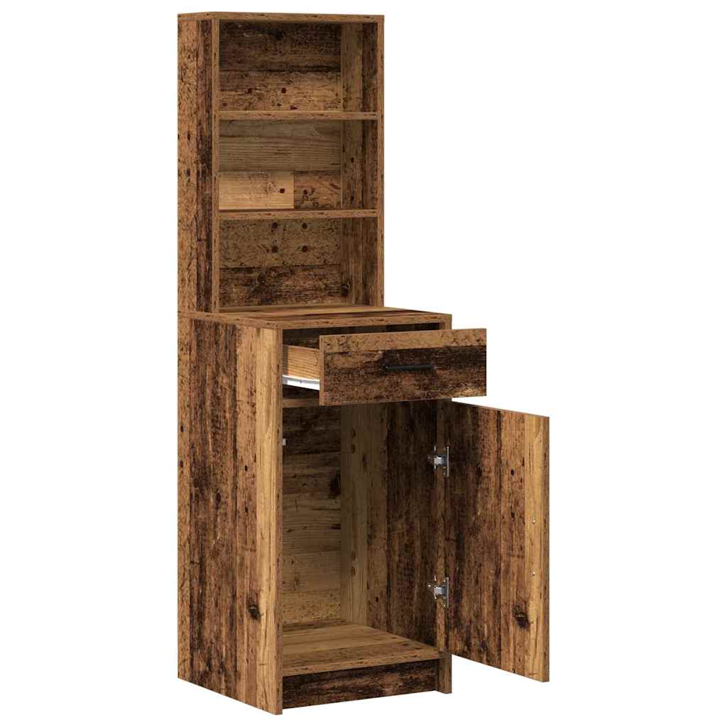 vidaXL Highboard Altholz 40 x 40,5 x 135 cm Holzwerkstoff