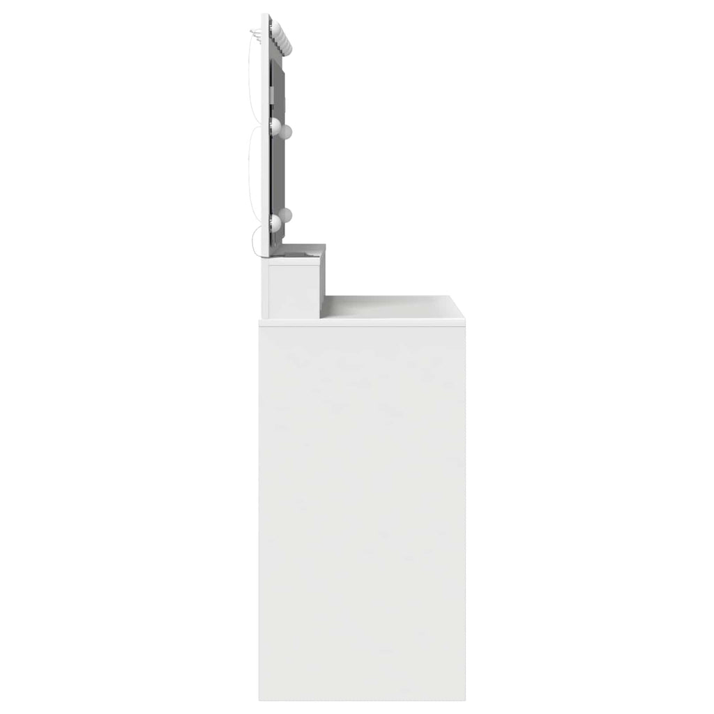 vidaXL Schminktisch mit Regal Weiß 100 x 41 x 135 cm Holzwerkstoff