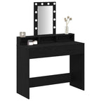 vidaXL Schminktisch Schwarz 100 x 41 x 140 cm Holzwerkstoff