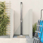 vidaXL Außen Solardusche Schwarz 217 cm PVC und Aluminium