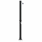 vidaXL Außen Solardusche Schwarz 217 cm PVC und Aluminium