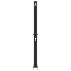 vidaXL Außen Solardusche Schwarz 217 cm PVC und Aluminium