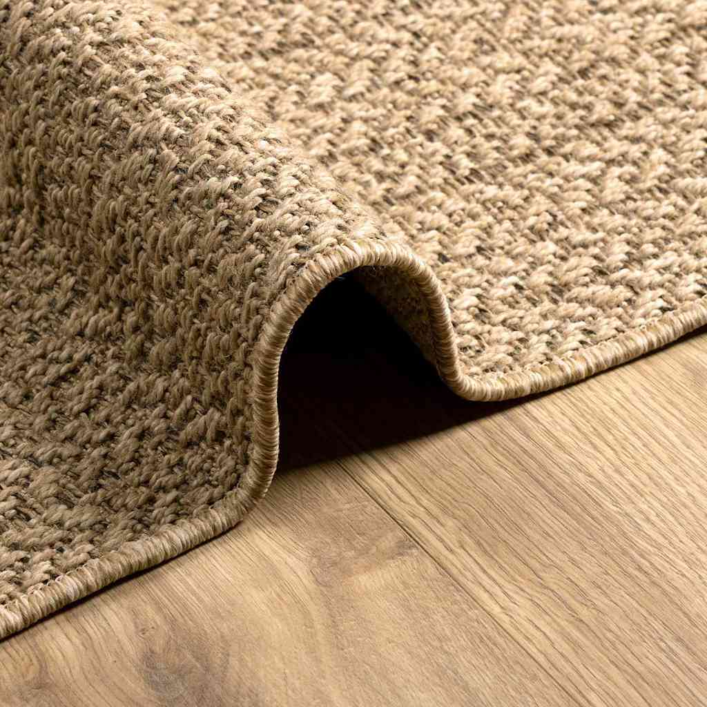 vidaXL Teppich ZIZUR Braun 150 x 80 cm Polypropylen