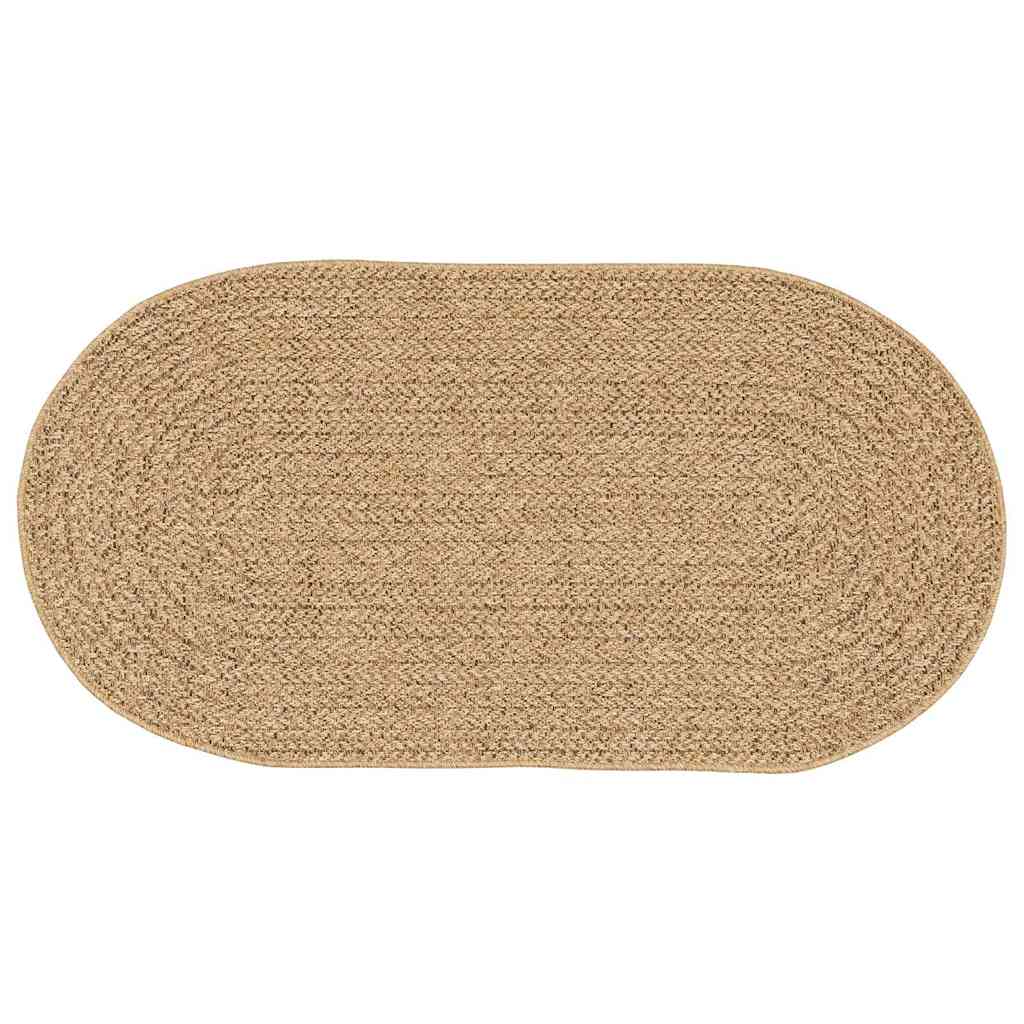 vidaXL Teppich ZIZUR Braun 150 x 80 cm Polypropylen