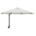 vidaXL Garten-Sonnenschirm Sand 248 x 248 x 148 cm Polyester und Stahl