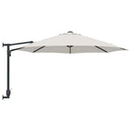 vidaXL Garten-Sonnenschirm Sand 248 x 248 x 148 cm Polyester und Stahl