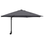 vidaXL Garten-Sonnenschirm Anthrazit 248 x 248 x 148 cm