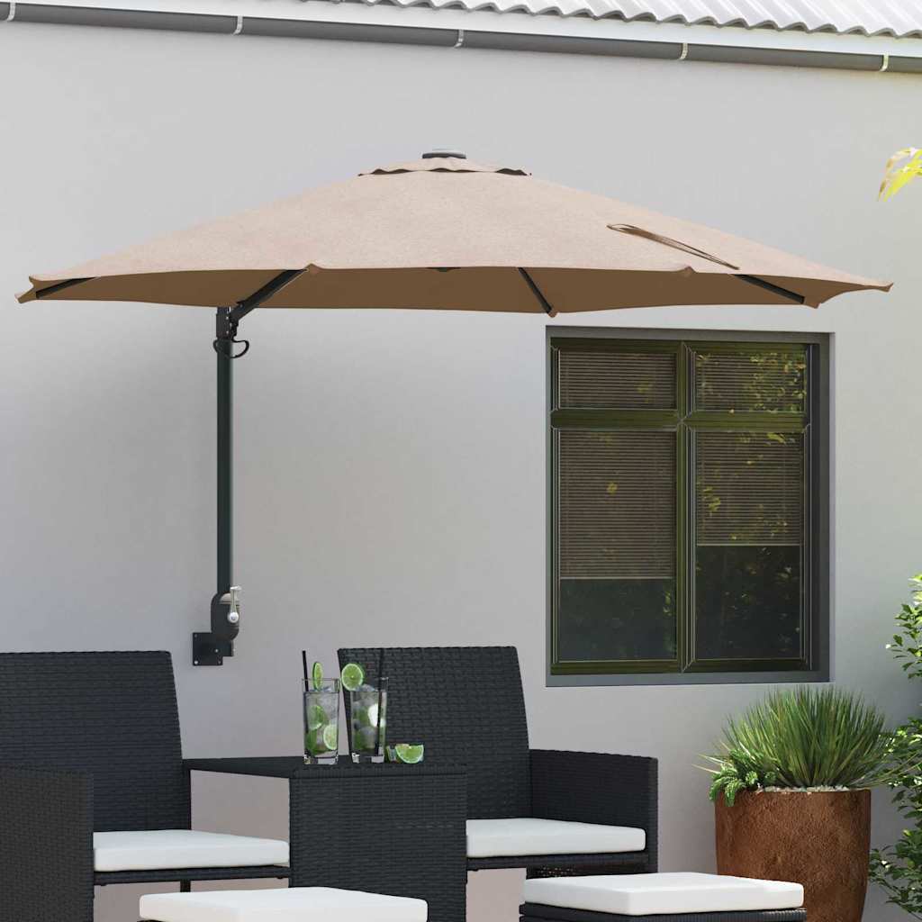 vidaXL Garten-Sonnenschirm Anthrazit 248 x 248 x 148 cm