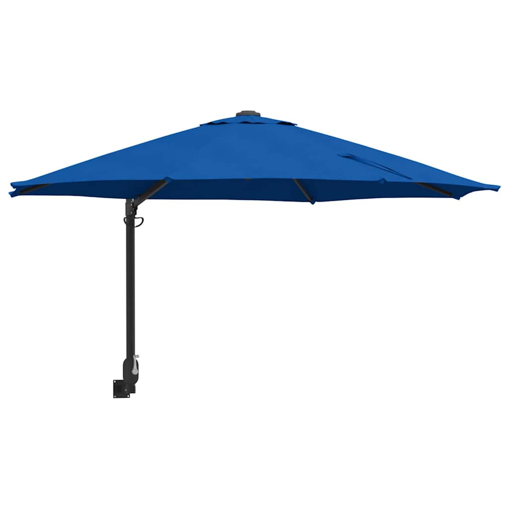 vidaXL Garten-Sonnenschirm Azurblau 248 x 248 x 148 cm