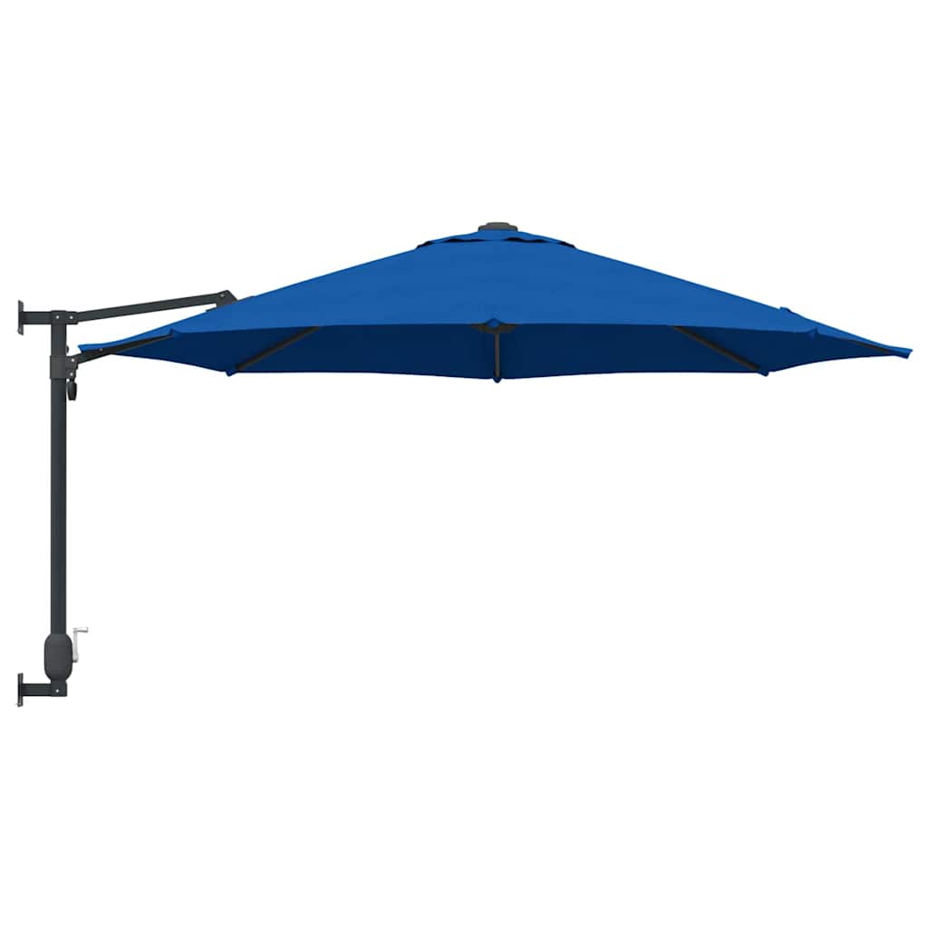 vidaXL Garten-Sonnenschirm Azurblau 248 x 248 x 148 cm