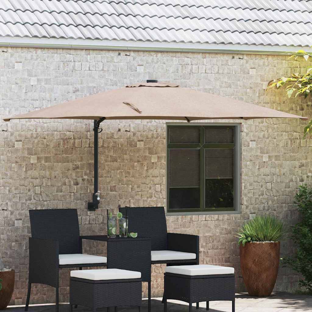 vidaXL Garten-Sonnenschirm Anthrazit 248 x 248 x 148 cm