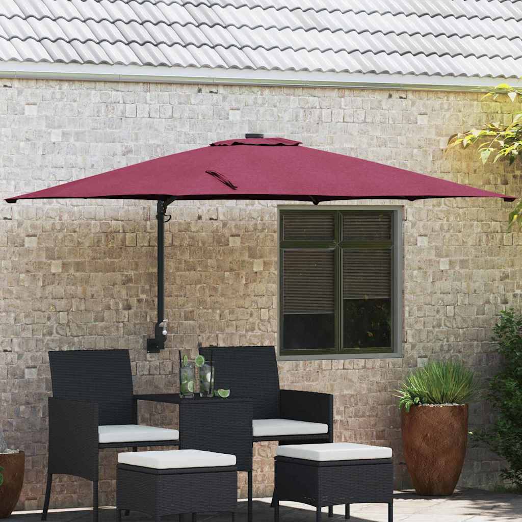 vidaXL Garten-Sonnenschirm Anthrazit 248 x 248 x 148 cm