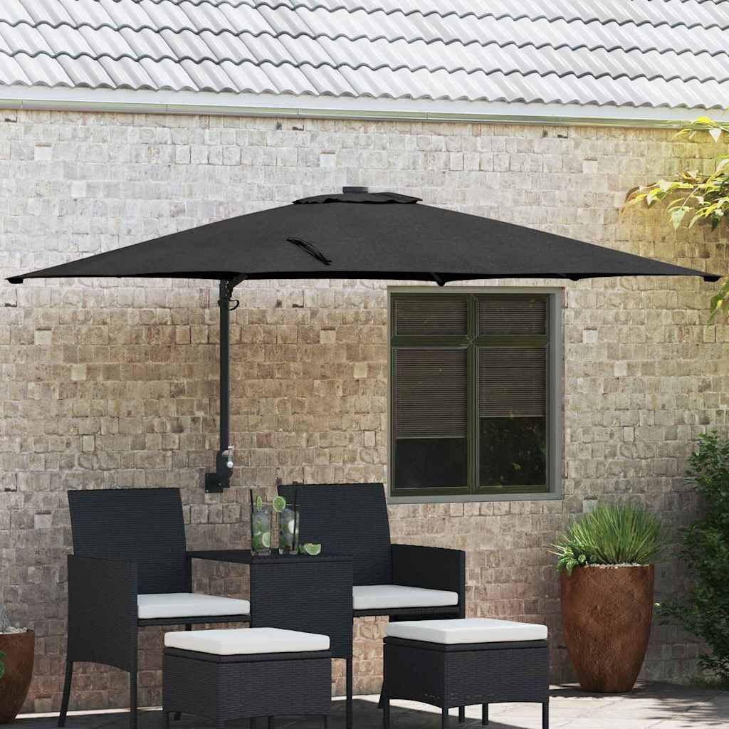 vidaXL Garten-Sonnenschirm Anthrazit 248 x 248 x 148 cm
