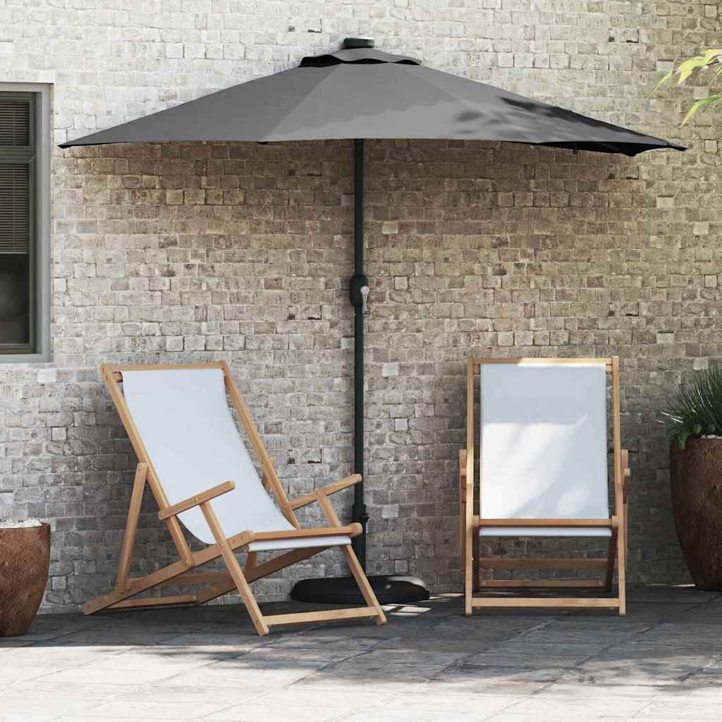 vidaXL Garten-Sonnenschirm Anthrazit 248 x 248 x 148 cm