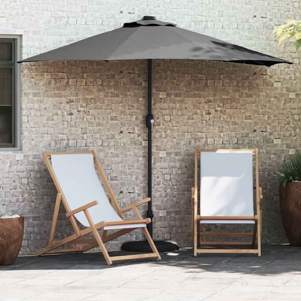 vidaXL Garten-Sonnenschirm Anthrazit 248 x 248 x 148 cm