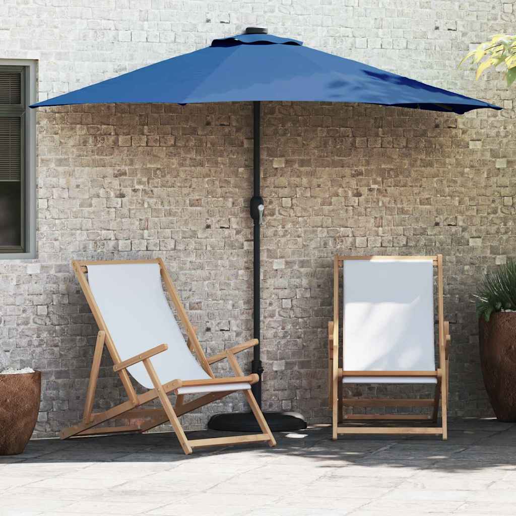 vidaXL Garten-Sonnenschirm Azurblau 248 x 248 x 148 cm