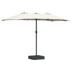 vidaXL Garten-Sonnenschirm Sand und Anthrazit 385 x 209 x 244 cm
