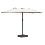 vidaXL Garten-Sonnenschirm Sand und Anthrazit 385 x 209 x 244 cm