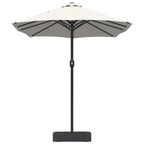 vidaXL Garten-Sonnenschirm Sand und Anthrazit 385 x 209 x 244 cm