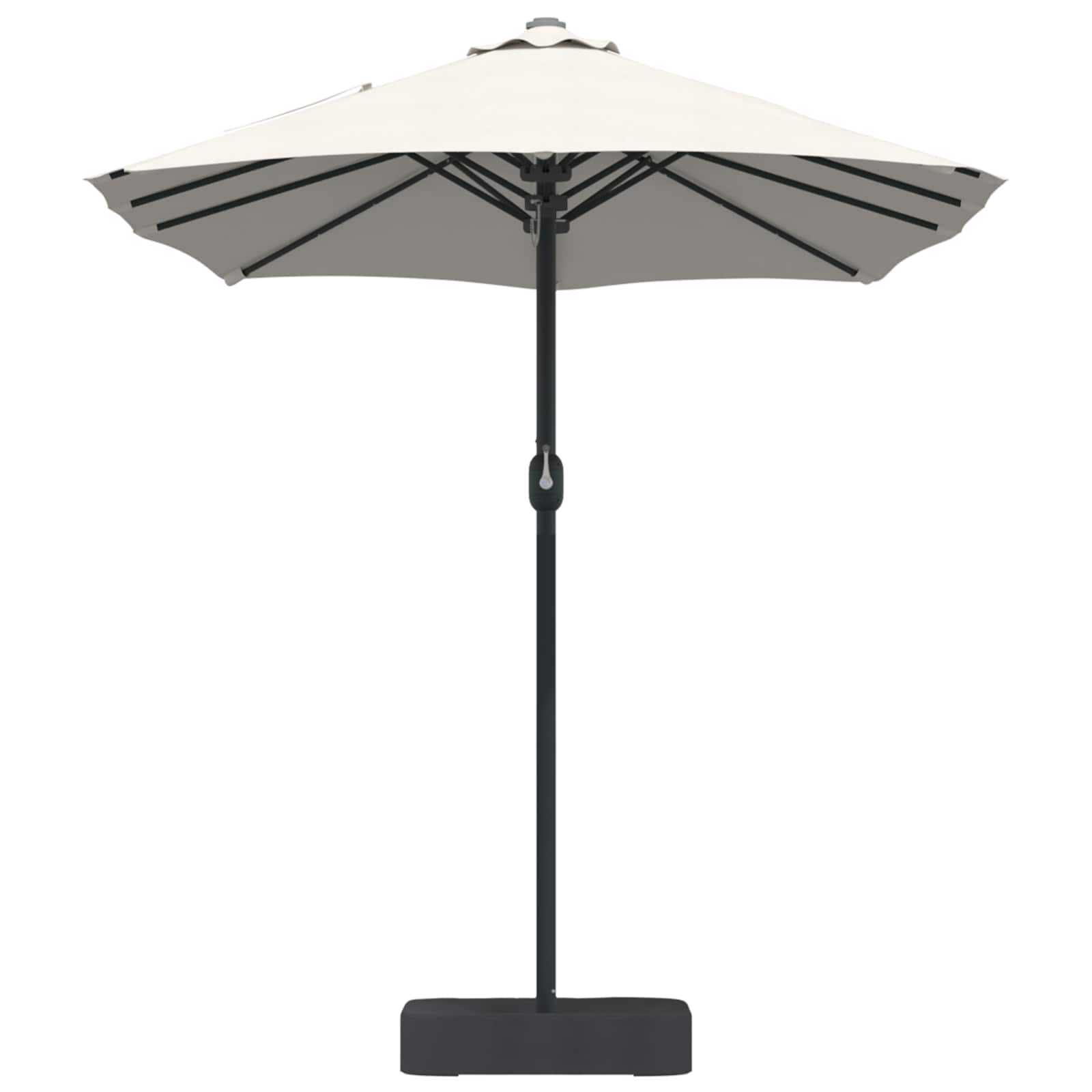 vidaXL Garten-Sonnenschirm Sand und Anthrazit 385 x 209 x 244 cm