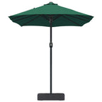 vidaXL Garten-Sonnenschirm Grün 385 x 209 x 244 cm Polyester