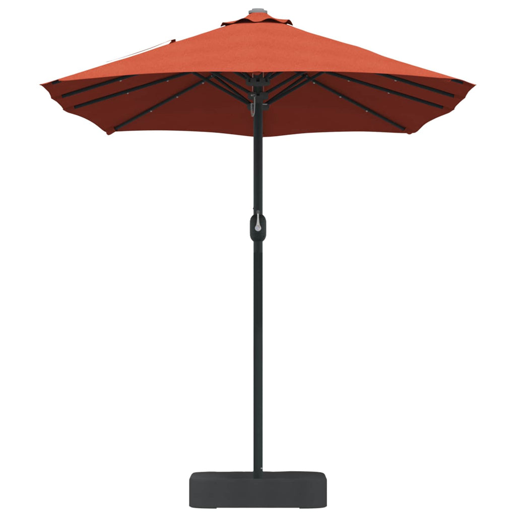 vidaXL Garten-Sonnenschirm Terrakotta 385 x 209 x 244 cm Polyester