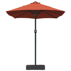 vidaXL Garten-Sonnenschirm Terrakotta 385 x 209 x 244 cm Polyester