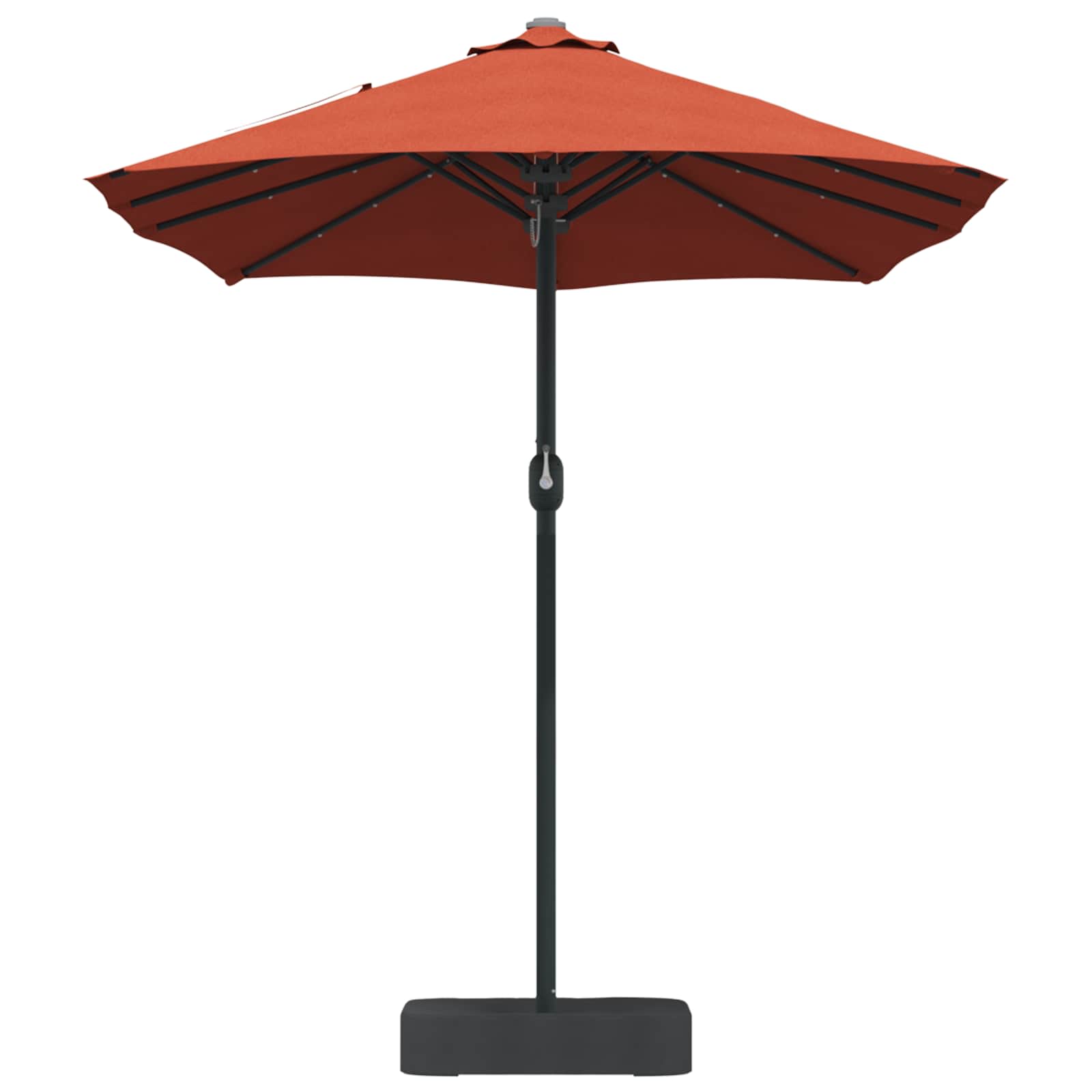 vidaXL Garten-Sonnenschirm Terrakotta 385 x 209 x 244 cm Polyester