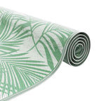 vidaXL Outdoor-Teppich Blatt ARAKIL Grün und Weiß 400 x 300 cm