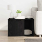 vidaXL Katzentoilettengehäuse Schwarze Eiche 60 x 40 x 40 cm Holzwerkstoff