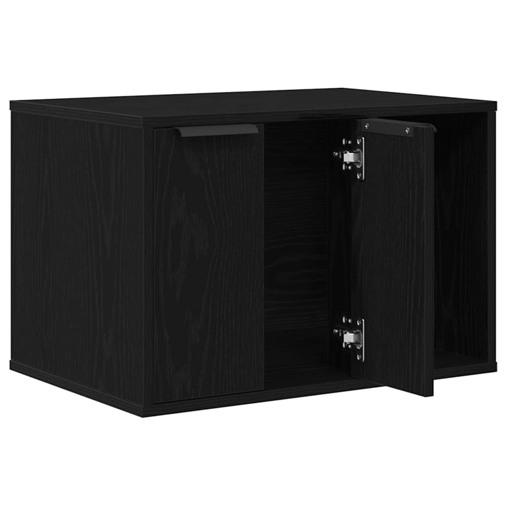 vidaXL Katzentoilettengehäuse Schwarze Eiche 60 x 40 x 40 cm Holzwerkstoff