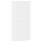 vidaXL Schuhschrank mit Regal Weiß 80 x 35,5 x 180 cm Holzwerkstoff