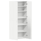 vidaXL Schuhschrank mit Regal Weiß 80 x 35,5 x 180 cm Holzwerkstoff