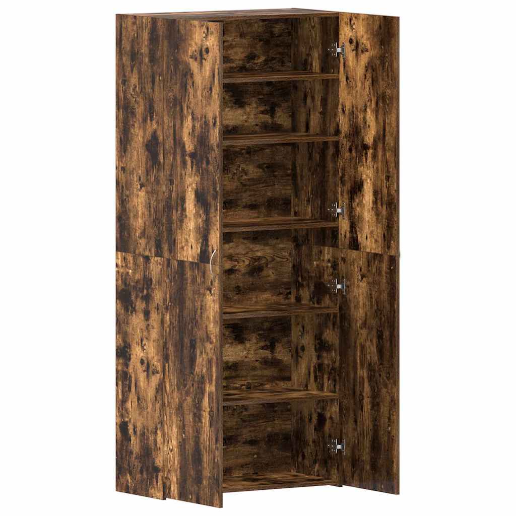 vidaXL Schuhschrank Mehrfarbig 80 x 35,5 x 180 cm Holzwerkstoff