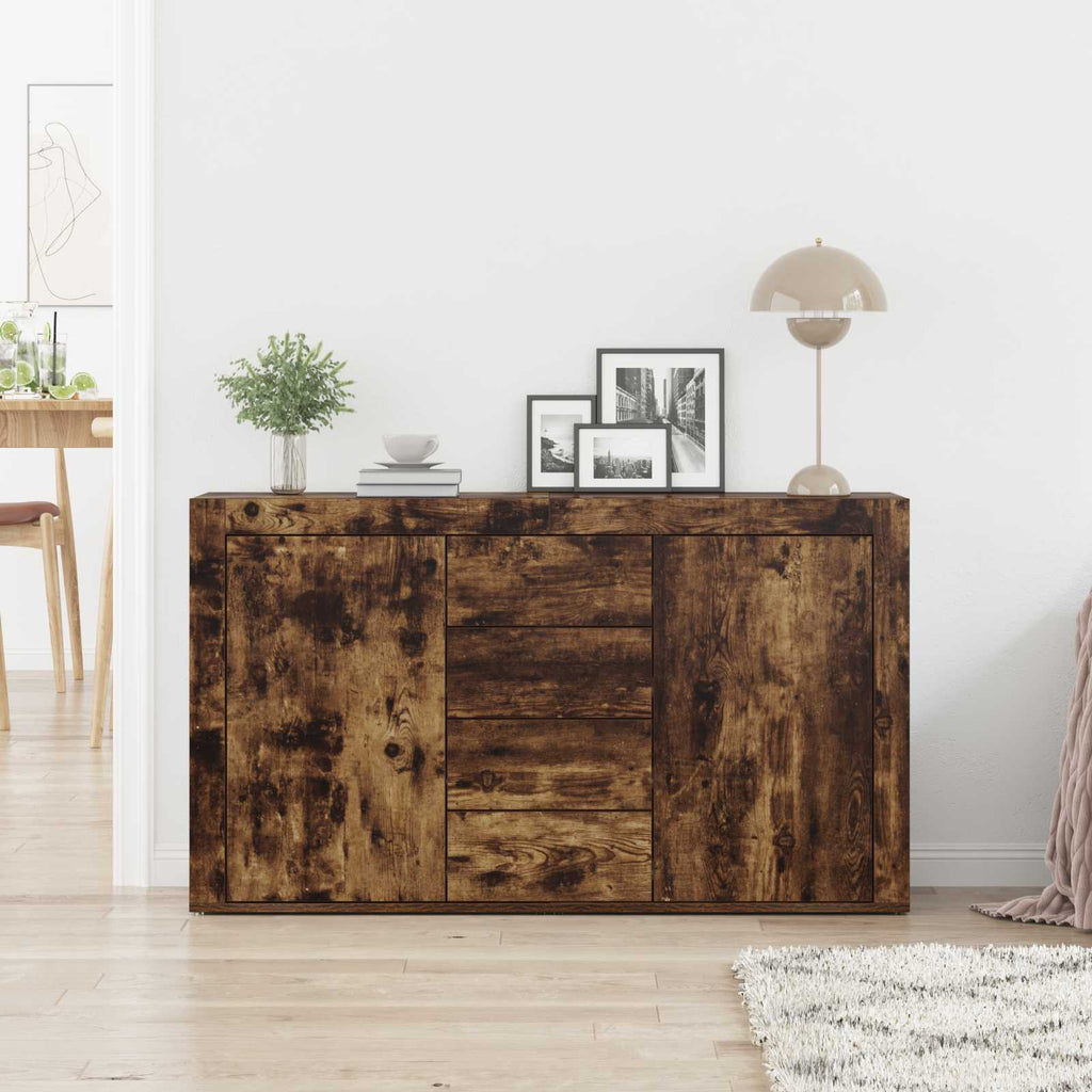 vidaXL Sideboard Geräucherte Eiche 120 x 36 x 69 cm Holzwerkstoff