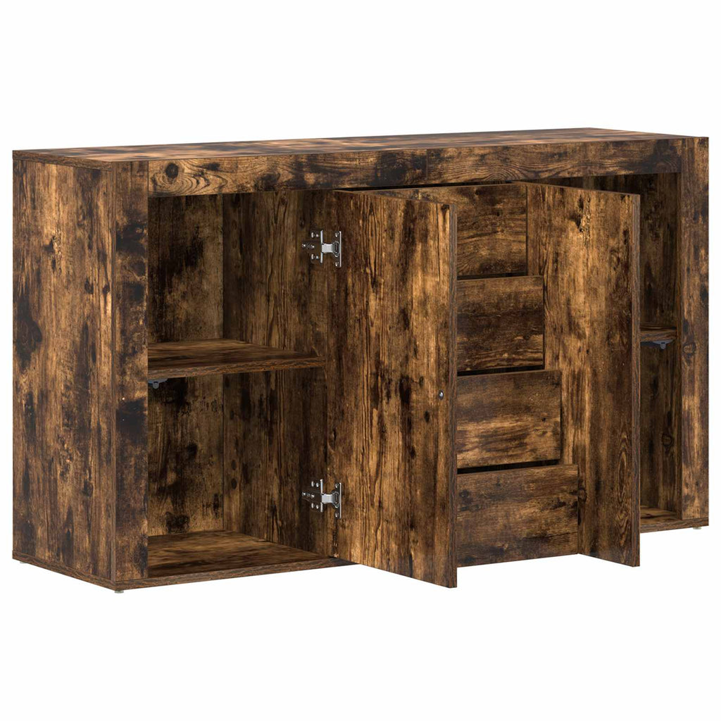 vidaXL Sideboard Geräucherte Eiche 120 x 36 x 69 cm Holzwerkstoff