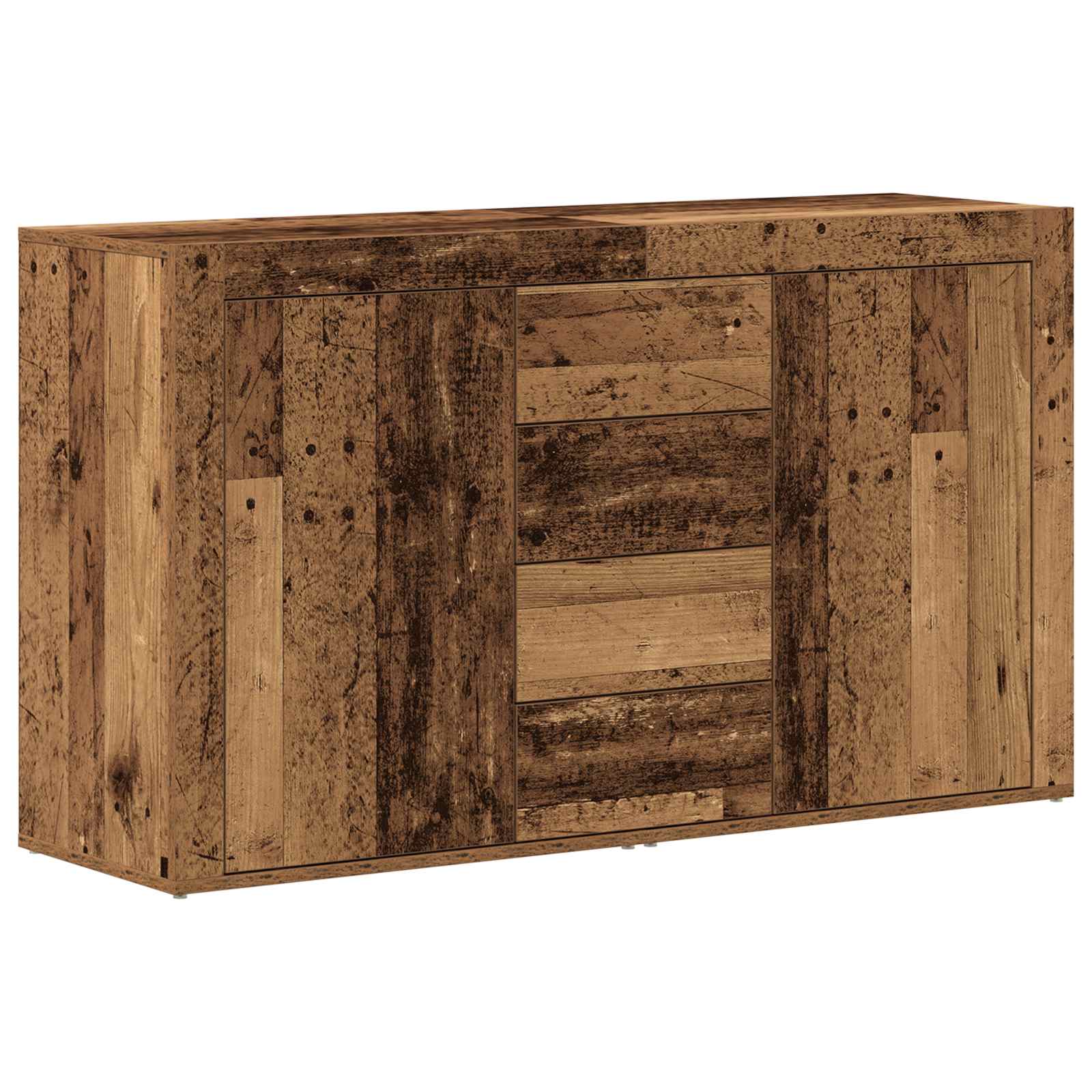 vidaXL Sideboard mit Schubladen Altholz 120 x 36 x 69 cm Holzwerkstoff