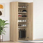 vidaXL Schuhschrank Sonoma-Eiche 80 x 39 x 178 cm Holzwerkstoff