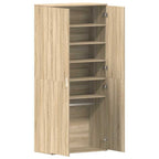 vidaXL Schuhschrank Sonoma-Eiche 80 x 39 x 178 cm Holzwerkstoff