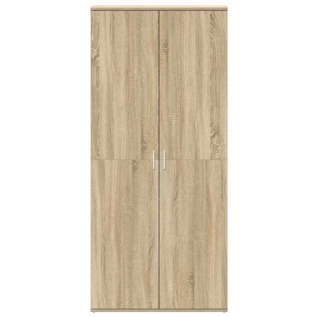 vidaXL Schuhschrank Sonoma-Eiche 80 x 39 x 178 cm Holzwerkstoff