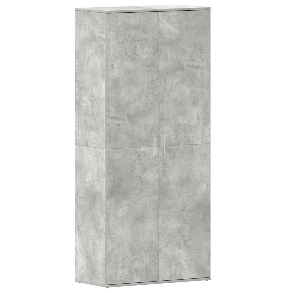 vidaXL Schuhschrank mit Tür Beton Grau 80 x 39 x 178 cm Holzwerkstoff