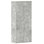 vidaXL Schuhschrank mit Tür Beton Grau 80 x 39 x 178 cm Holzwerkstoff
