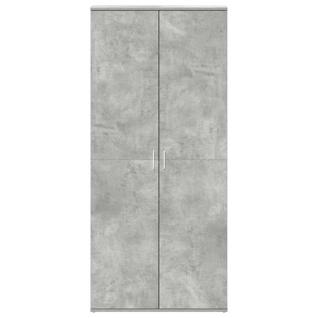 vidaXL Schuhschrank mit Tür Beton Grau 80 x 39 x 178 cm Holzwerkstoff