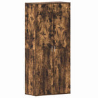 vidaXL Schuhschrank Geräucherte Eiche 80 x 39 x 178 cm Holzwerkstoff
