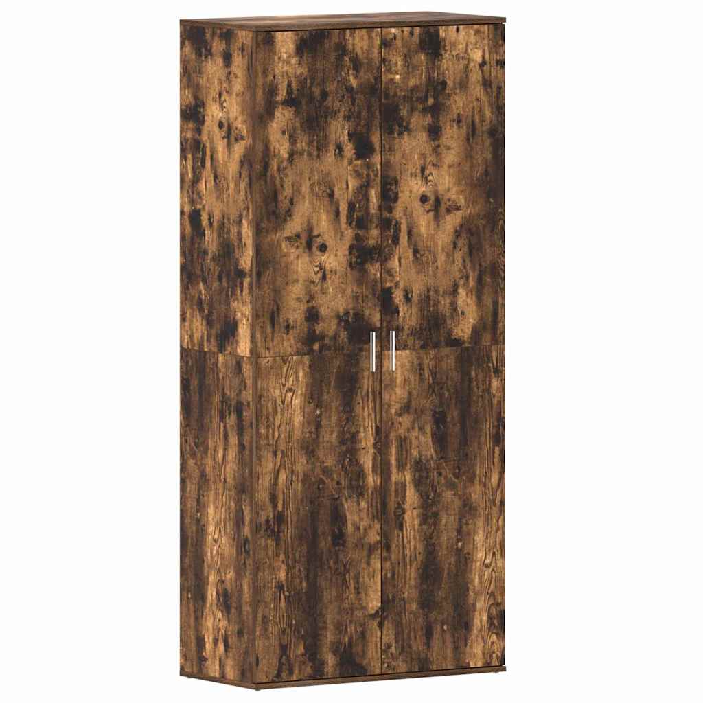 vidaXL Schuhschrank Geräucherte Eiche 80 x 39 x 178 cm Holzwerkstoff