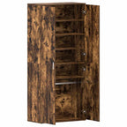 vidaXL Schuhschrank Geräucherte Eiche 80 x 39 x 178 cm Holzwerkstoff