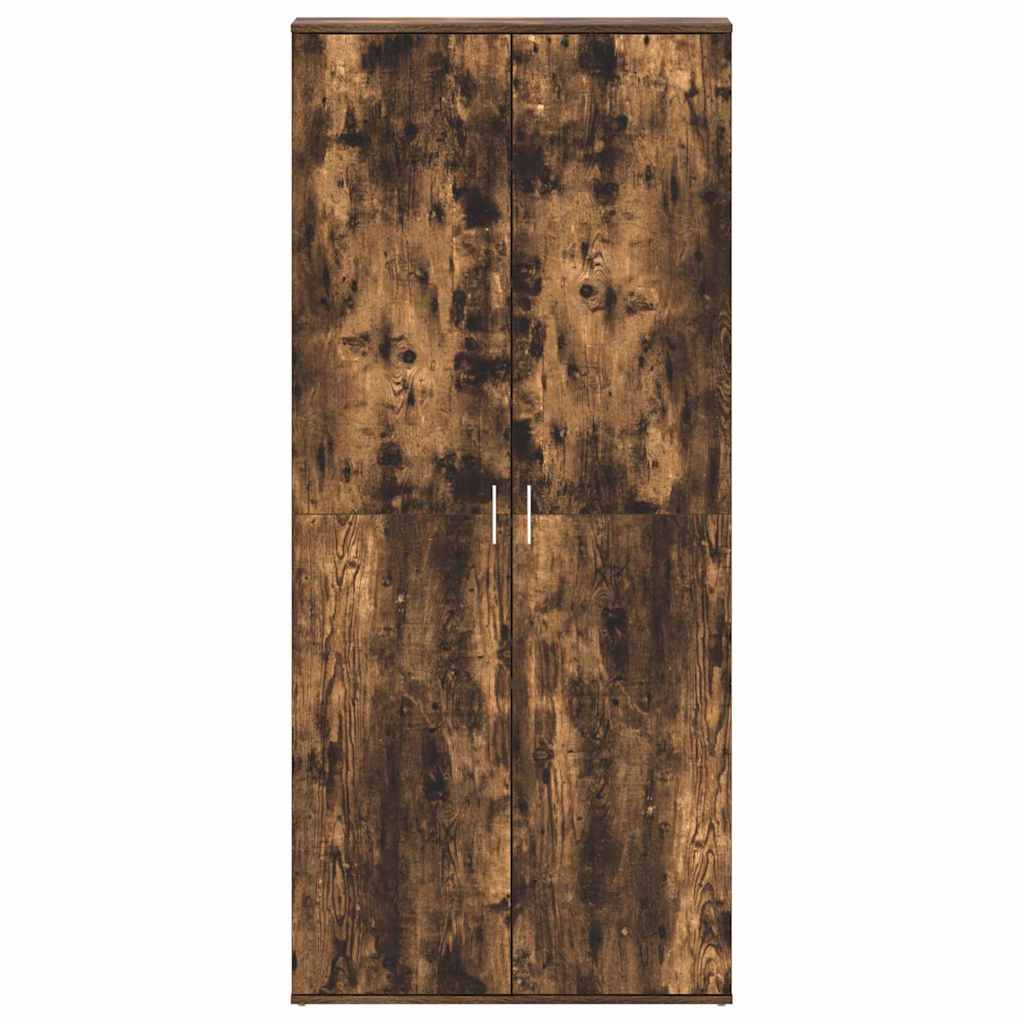 vidaXL Schuhschrank Geräucherte Eiche 80 x 39 x 178 cm Holzwerkstoff