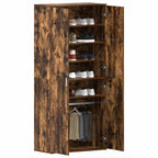 vidaXL Schuhschrank Geräucherte Eiche 80 x 39 x 178 cm Holzwerkstoff